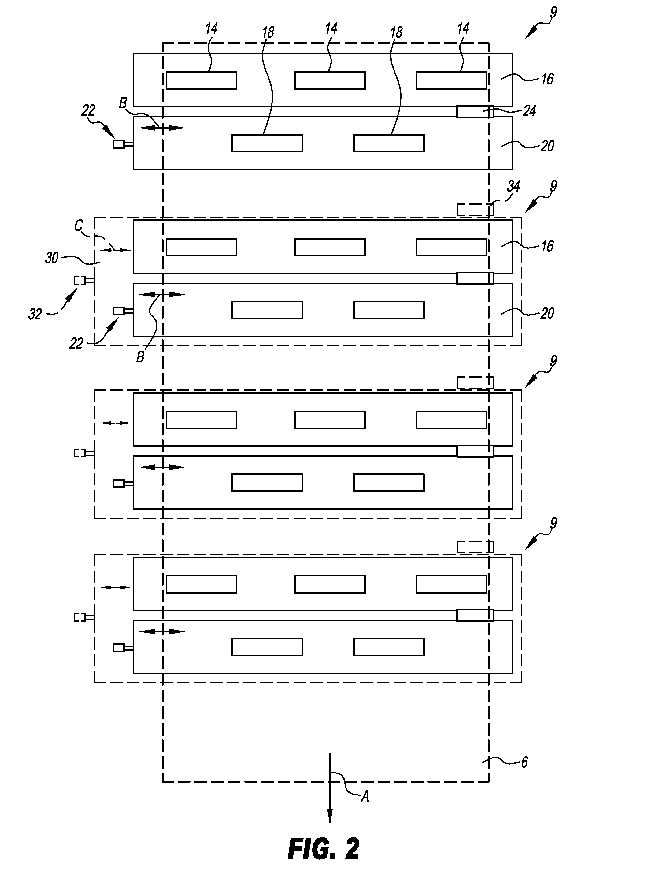 Printing device and method for printing a printing substrate