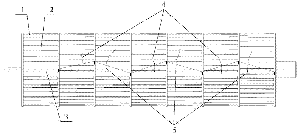 Air conditioner and cross-flow fan blades