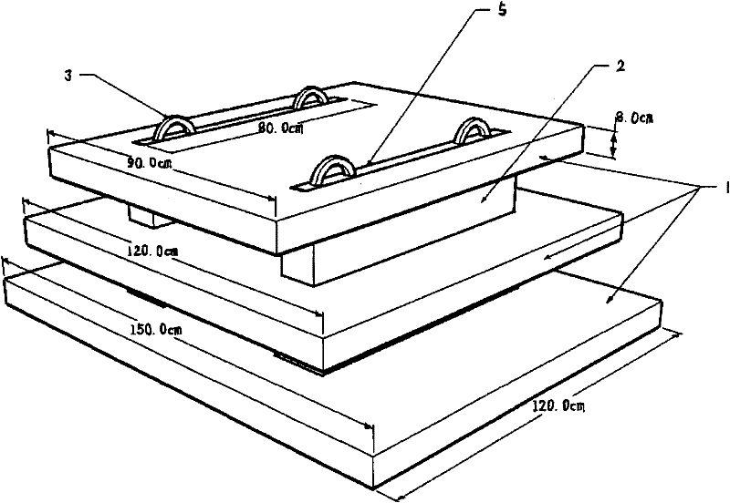 Multilayer combined type sea reef suitable for shallow seabed sowing aquaculture