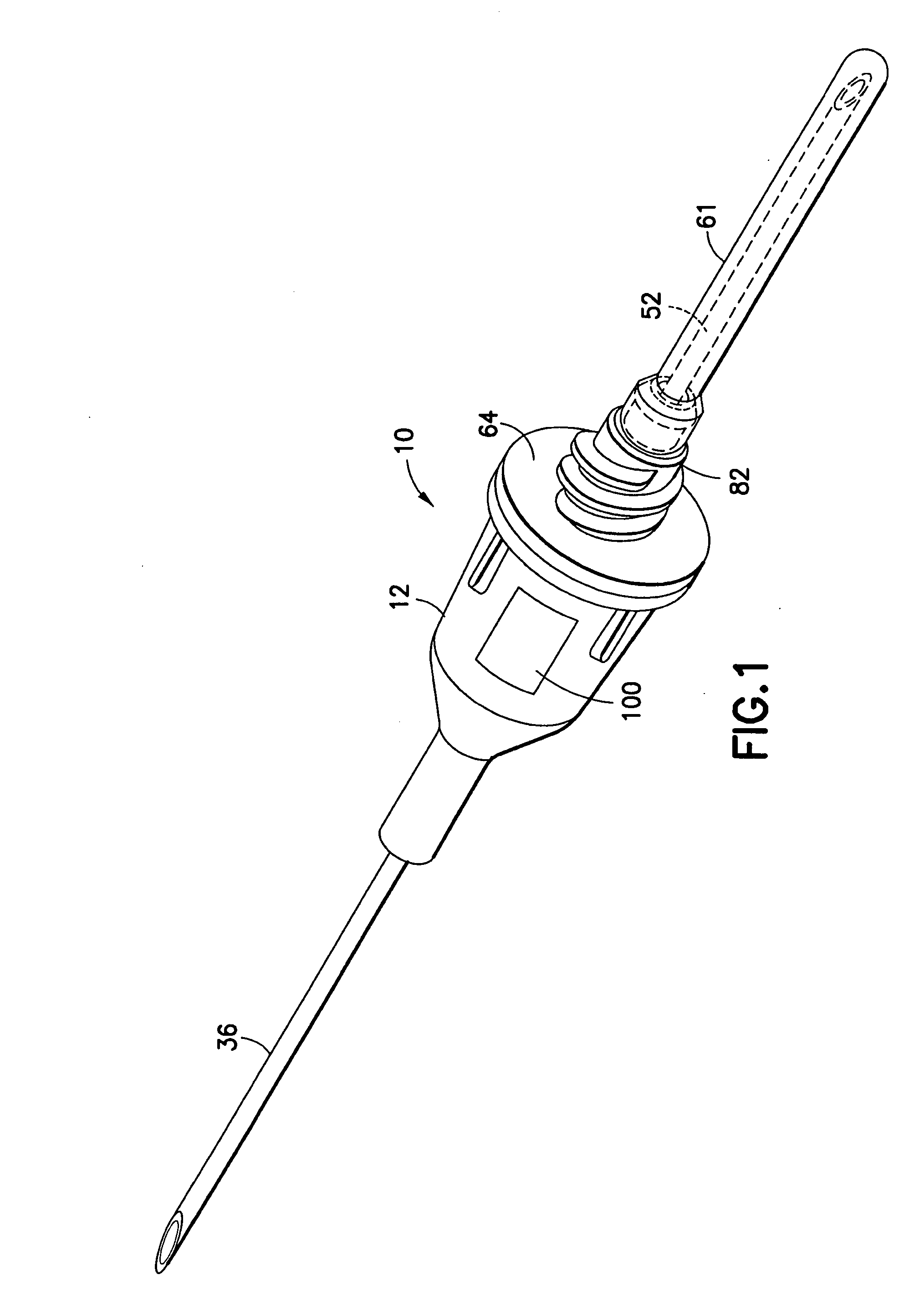 Flashback blood collection needle