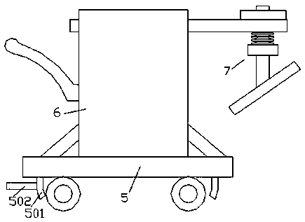 Special tamping device for road slope