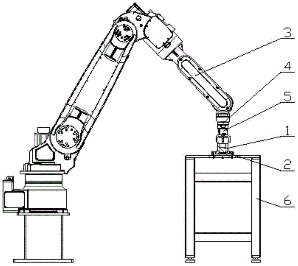 Mechanical arm force control assembling device and method