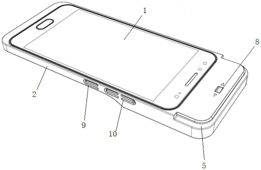 POS machine mobile phone cover matched with smart phone and transaction method