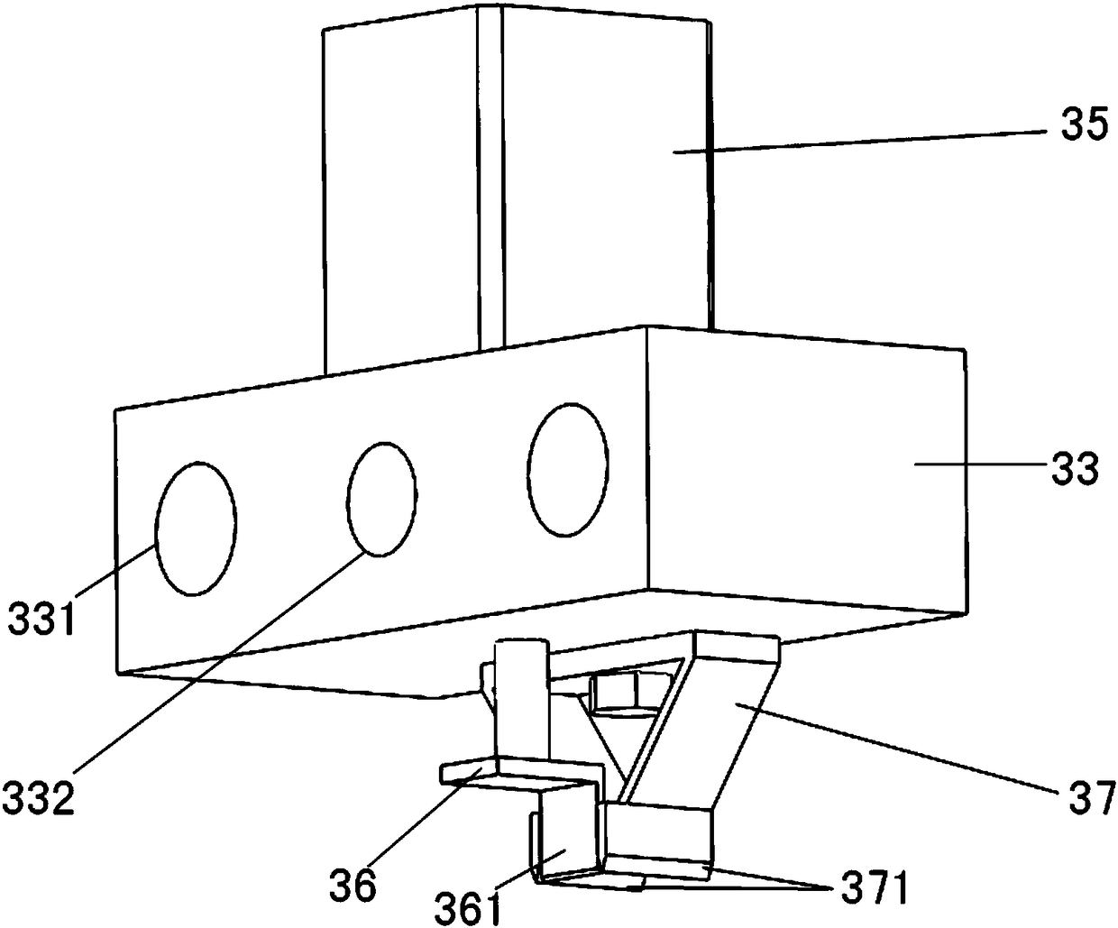 Paperboard notch-cutting machine capable of achieving automatic discharge