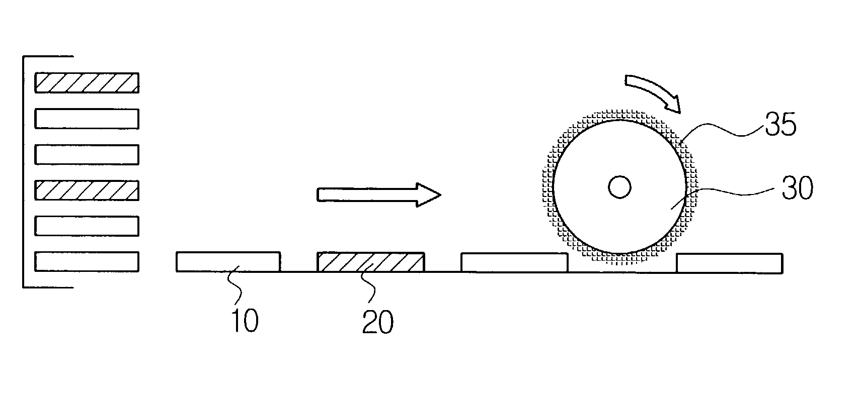 Rubbing machine with realigning functions of rubbing cloth for use in LCD manufacturing process and rubbing method using the same