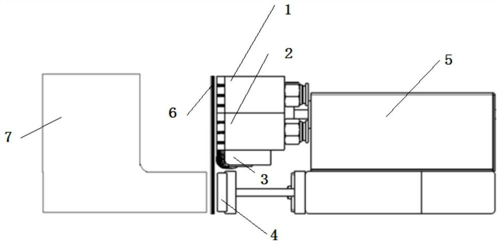 A laying device suitable for z-shaped composite fuselage blanks