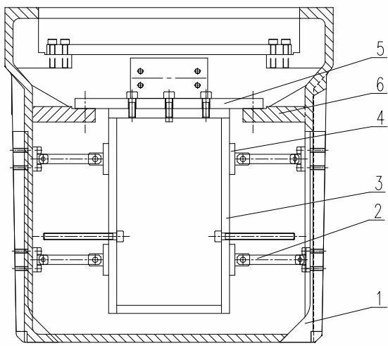 Box foaming rocking mechanism