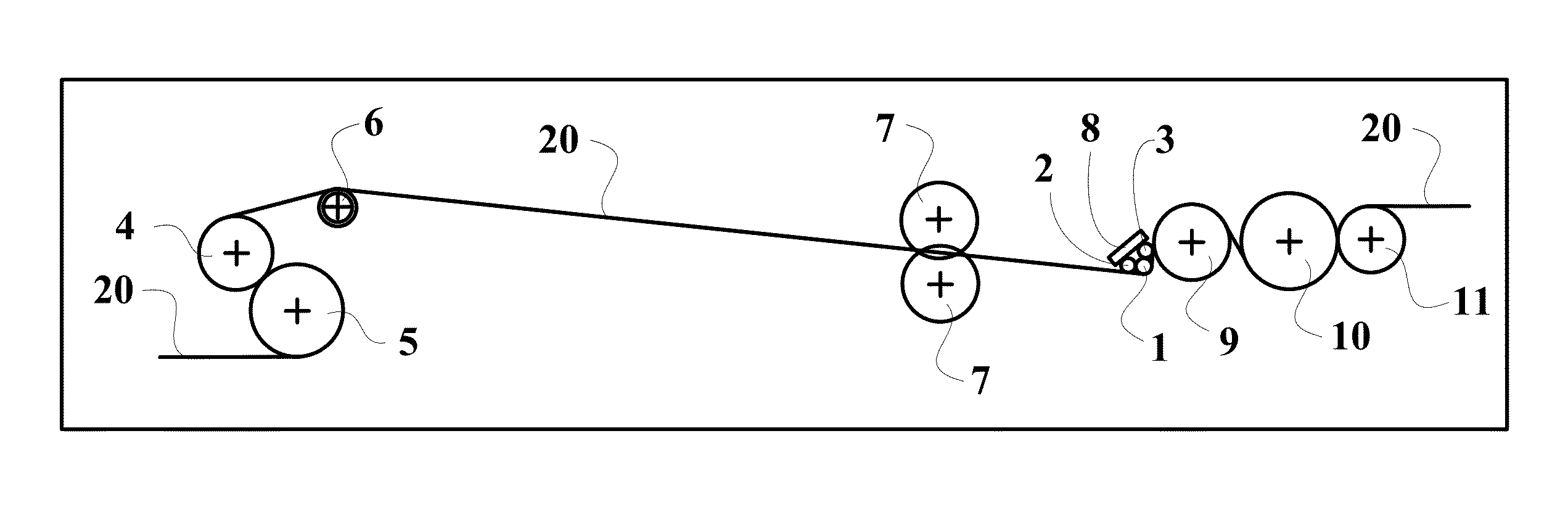 Method for longitudinal stretching a film in solid state and apparatus to carry out the method