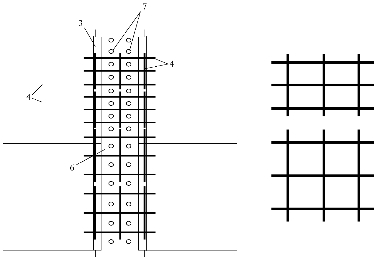 Longitudinal shear reinforcement and precast slab separated laminated slab composite beam