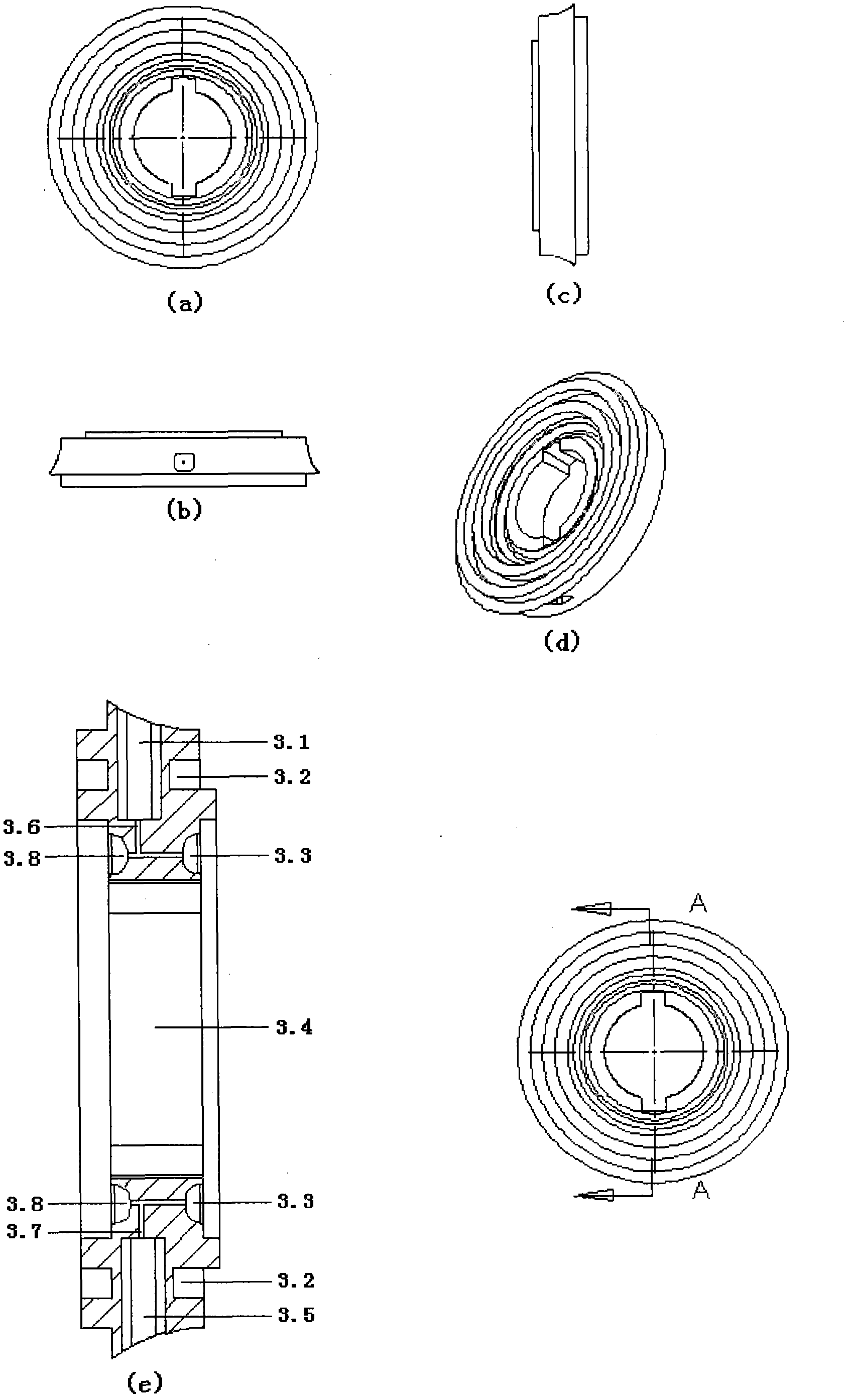 Double-rotor rotary piston engine