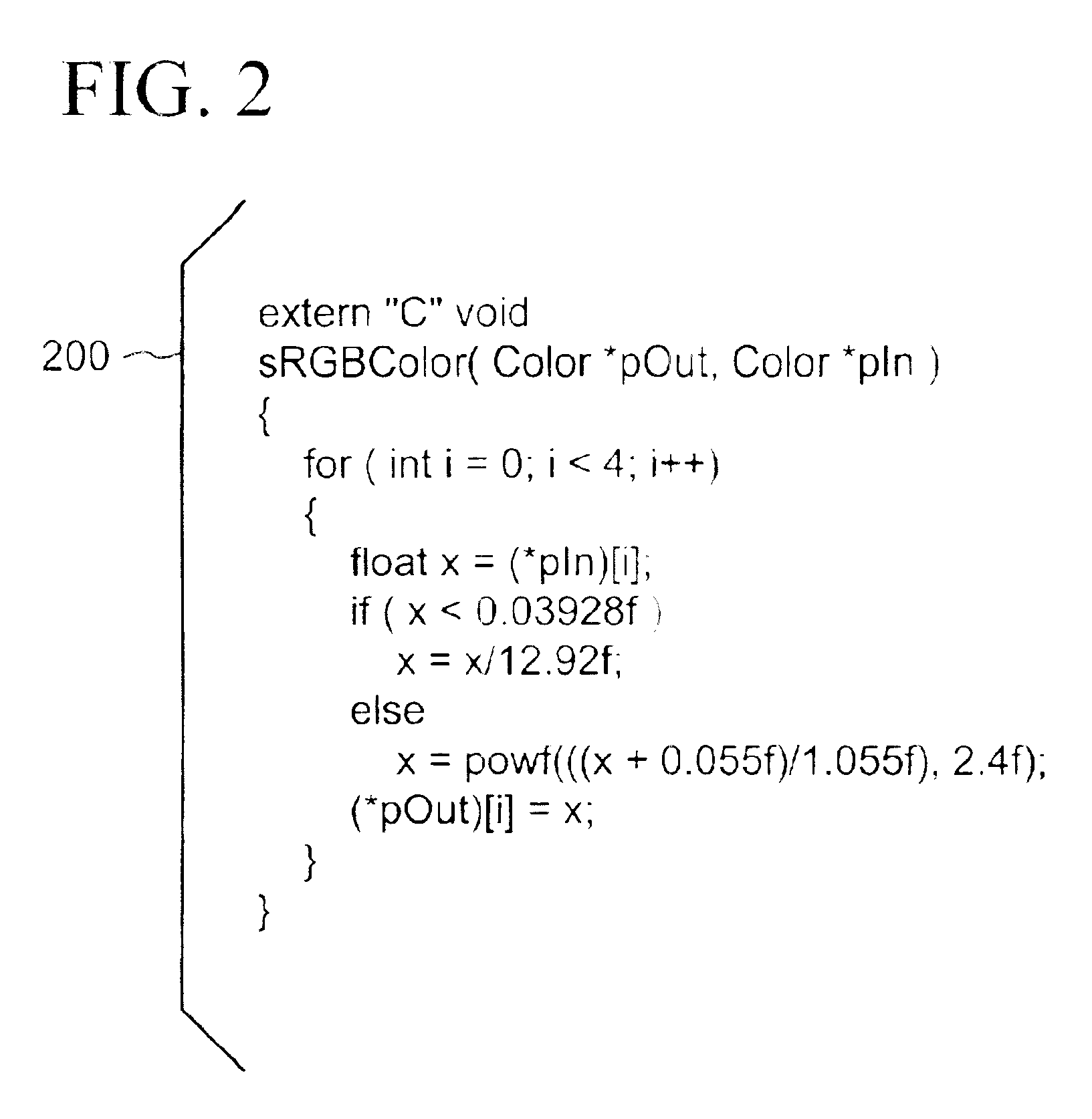 Efficient perceptual/physical color space conversion