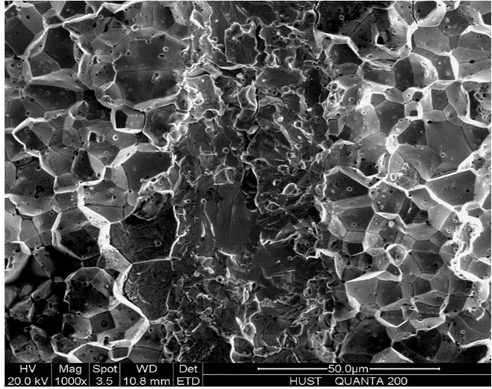 Layered toughening tungsten and preparation method thereof