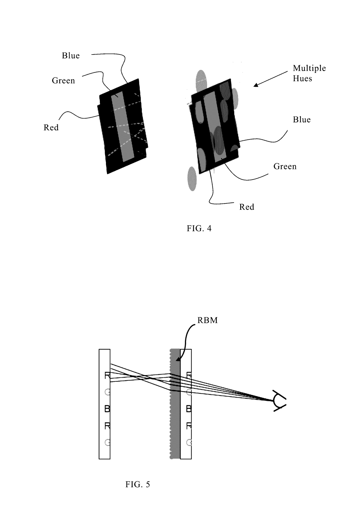 Method and system using refractive beam mapper having square element profiles to reduce moire interference in a display system including multiple displays