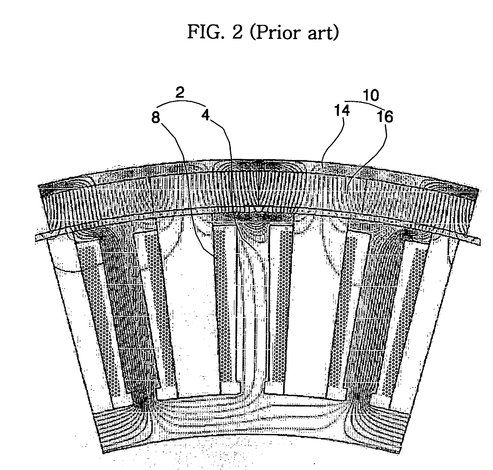 Motor, method for manufacturing field magnet assembly of the same, and washing machine with the same