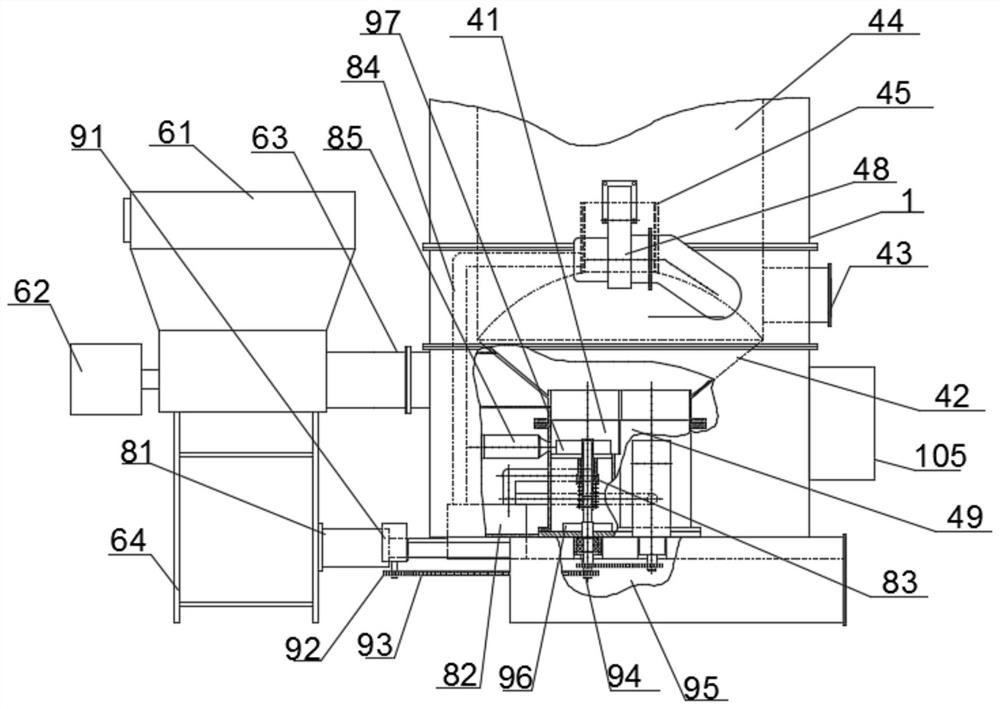 Efficient and energy-saving type biomass combustion double-layer pipe heat supply intelligent complete equipment for facility agriculture and process thereof