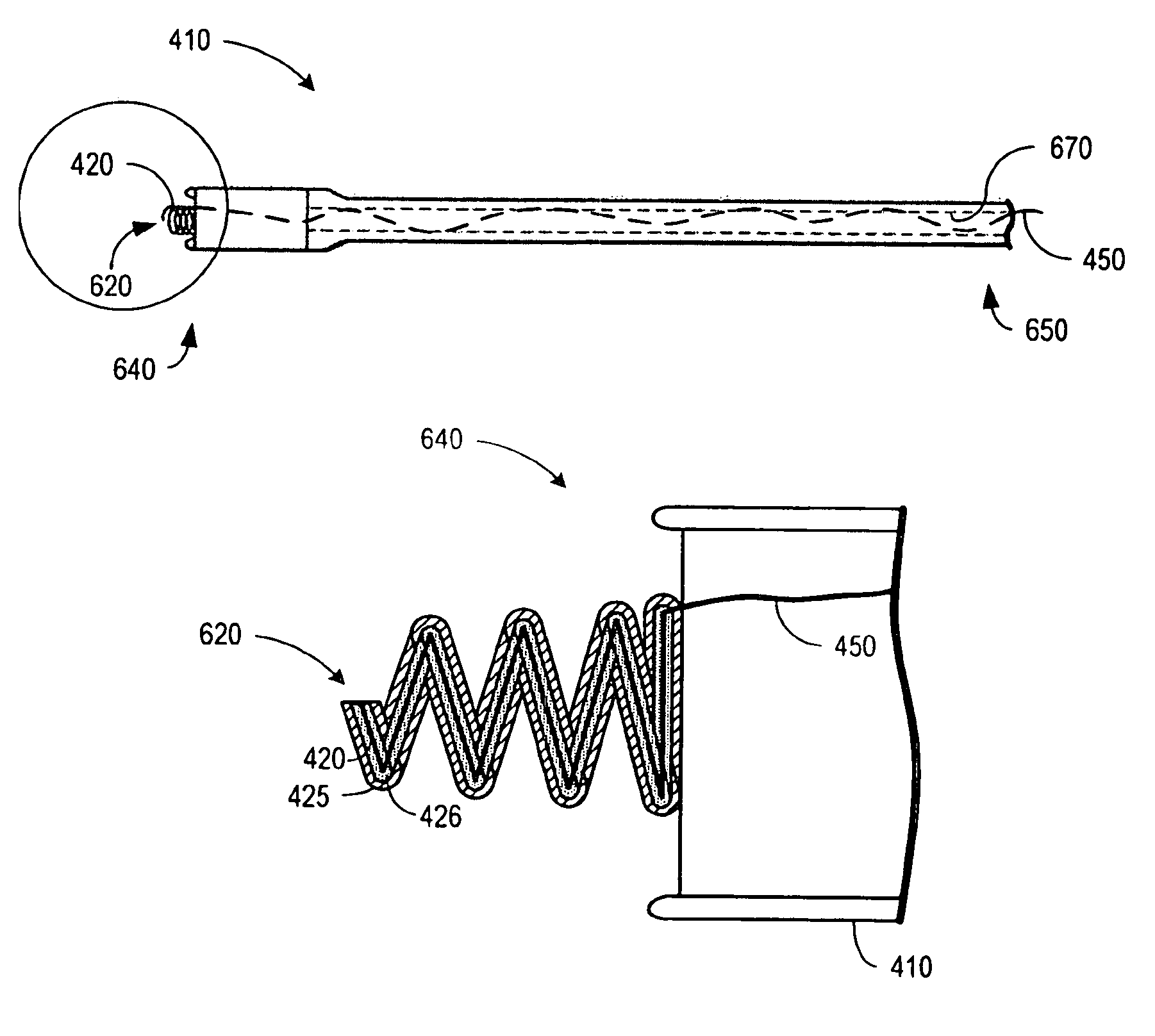 Cardiac lead having coated fixation arrangement