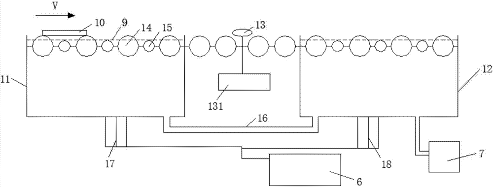 SCHMID etching tank capable of reducing acid consumption, and use method thereof