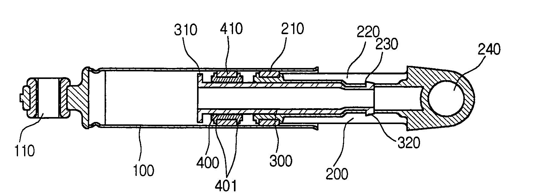 Damper in a washing machine and fabricating method of the same