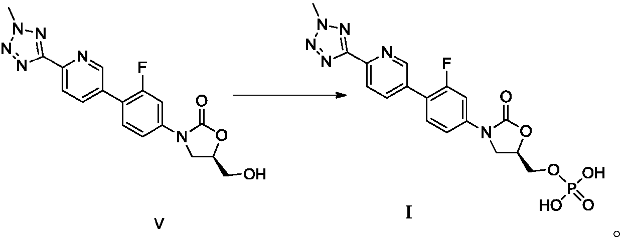 Preparation method of tedizolid phosphate and intermediate thereof