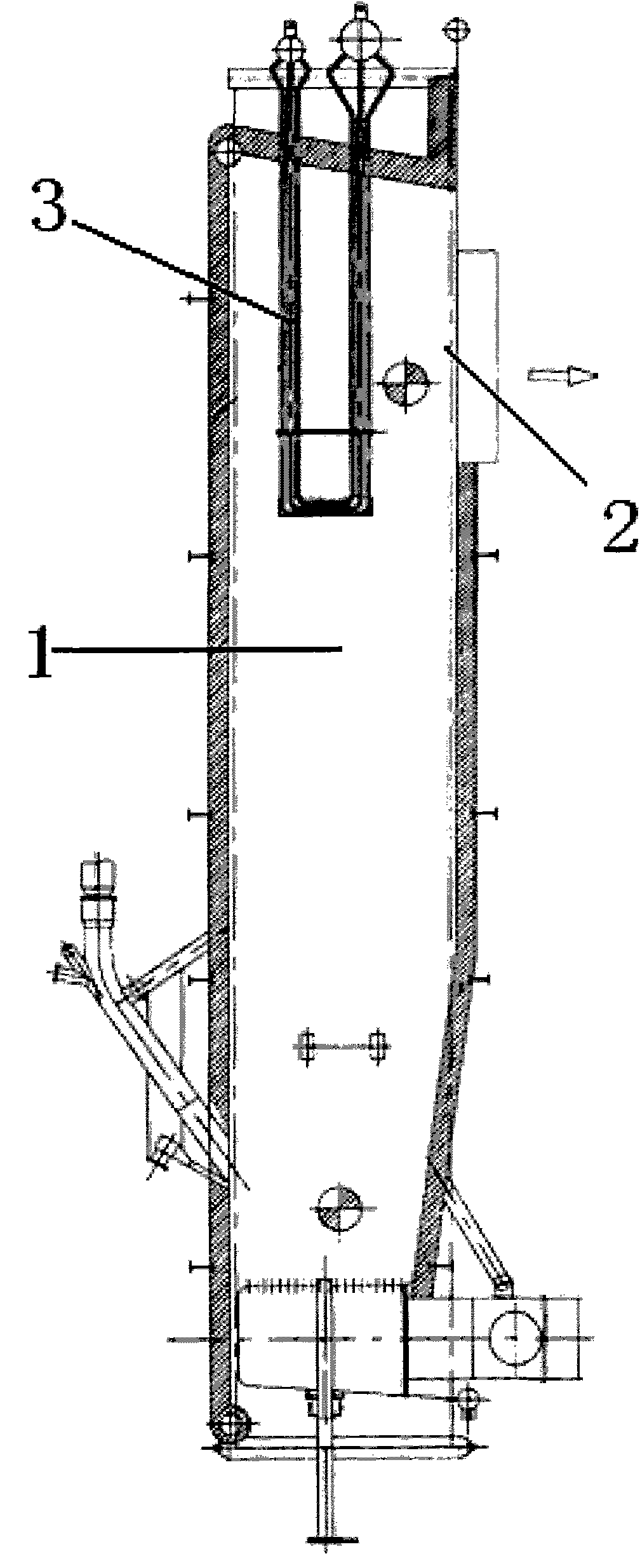 Circulating fluidized bed boiler