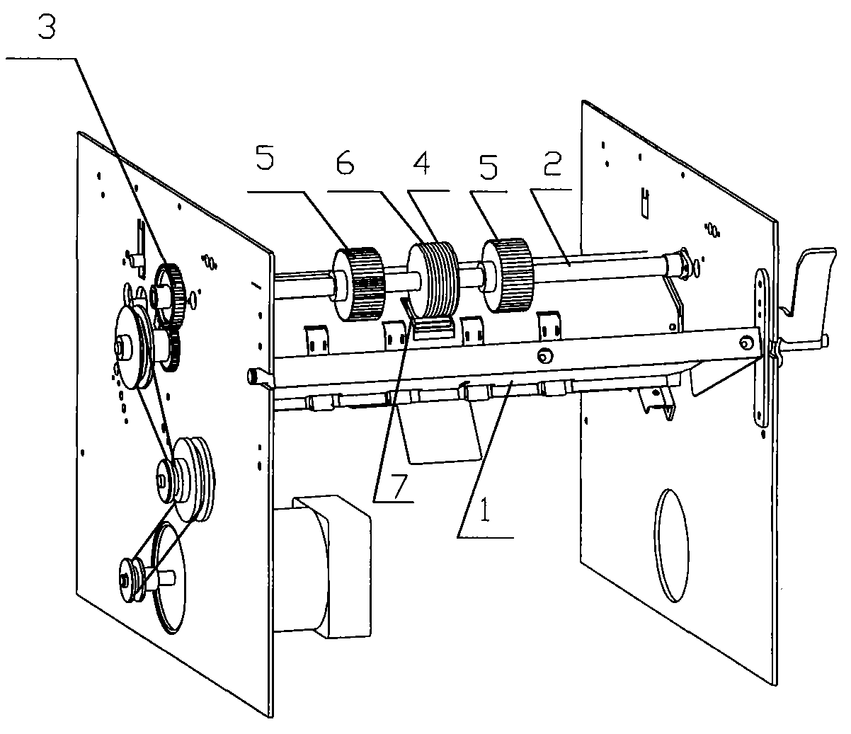 Paper feeding device of automatic paper folding machine