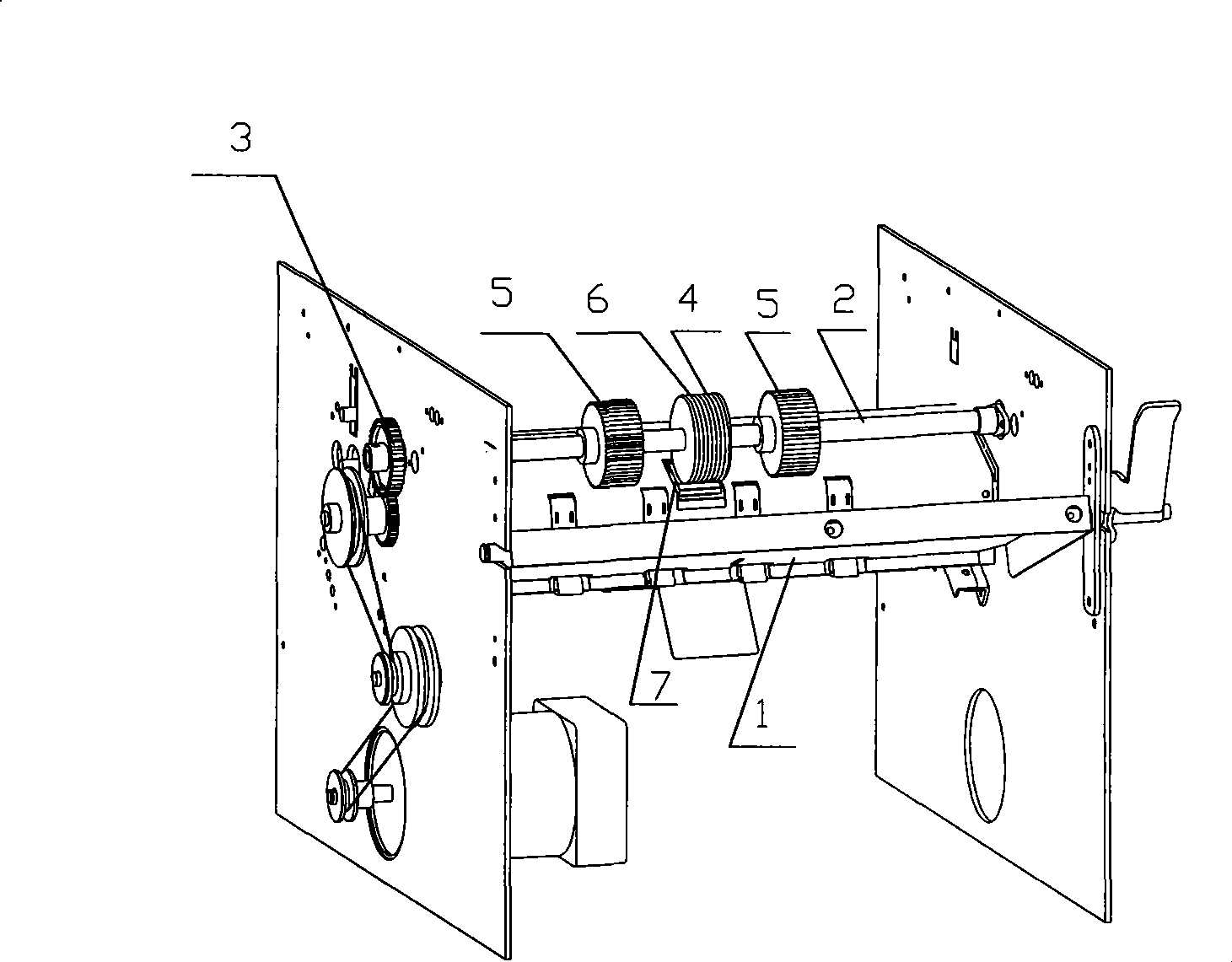 Paper feeding device of automatic paper folding machine