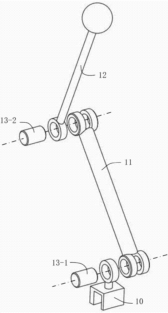 Parallel connection mechanism with five freedom degrees of two movement and three rotation