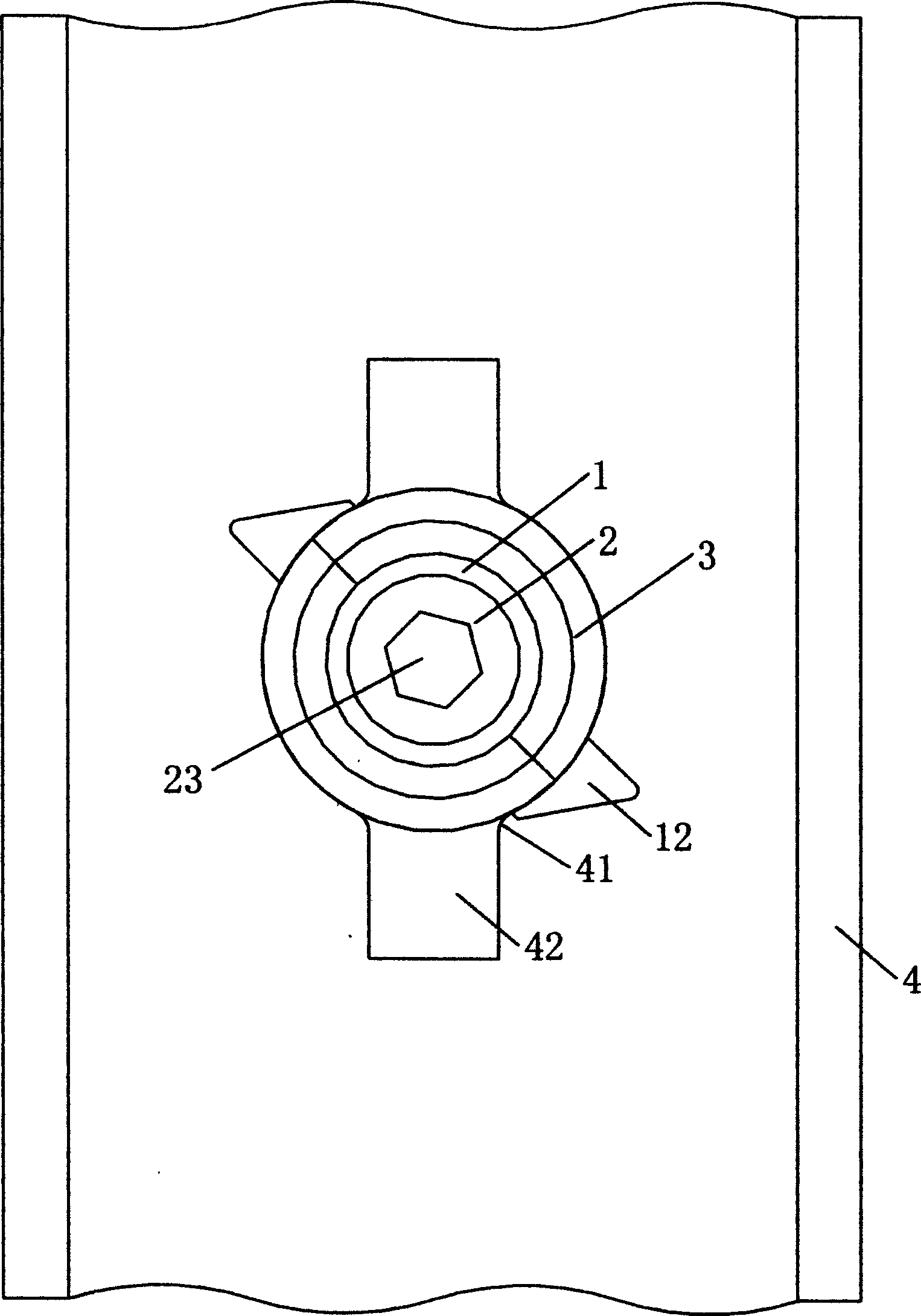 Frame connecting structure