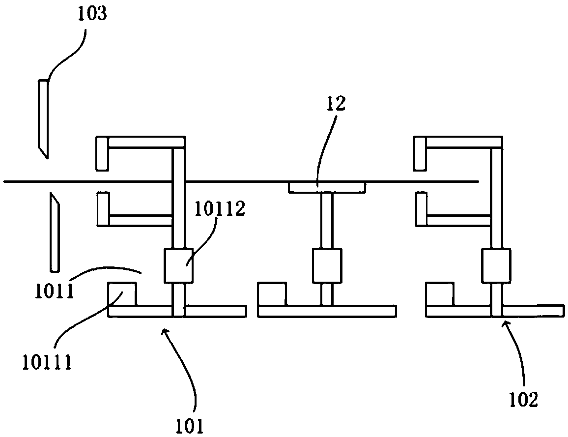 Welding strip pulling compressing device and method and series welding machine