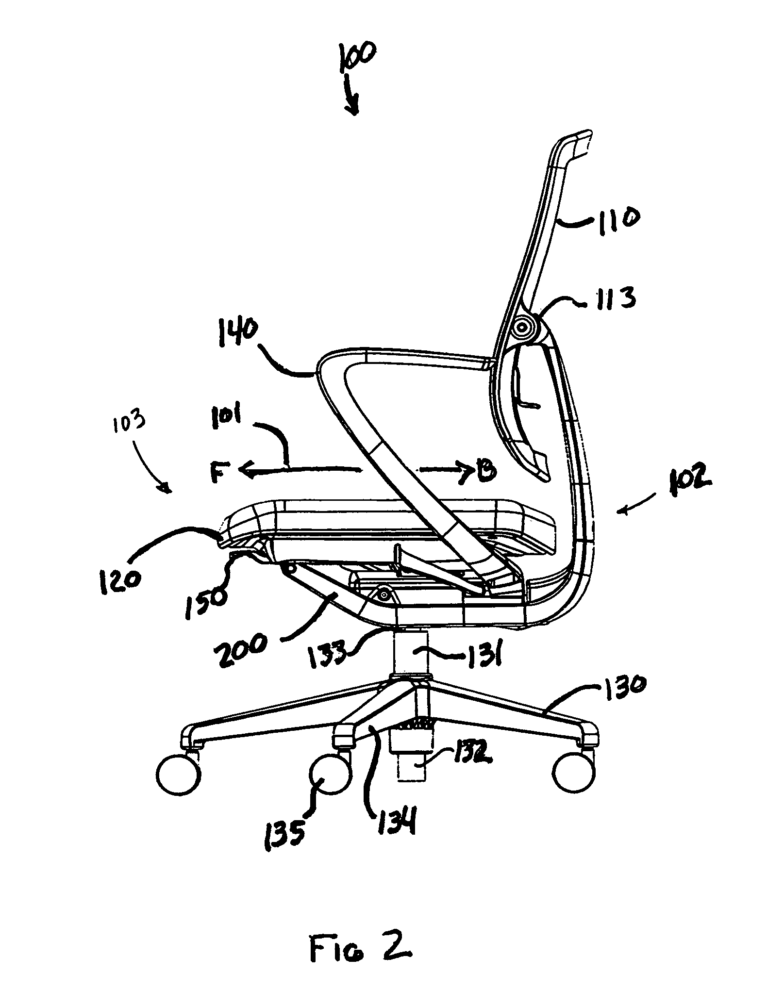 Reclining chair with enhanced adjustability