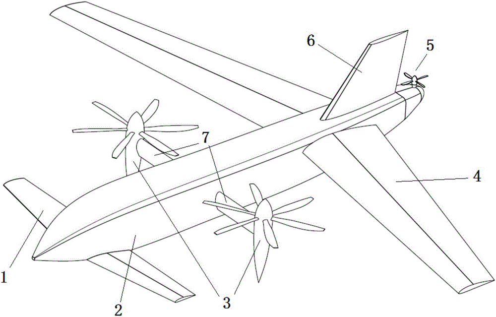 High-speed aircraft having tilting propellers and being capable of taking off and landing vertically and flight control method of such high-speed aircraft