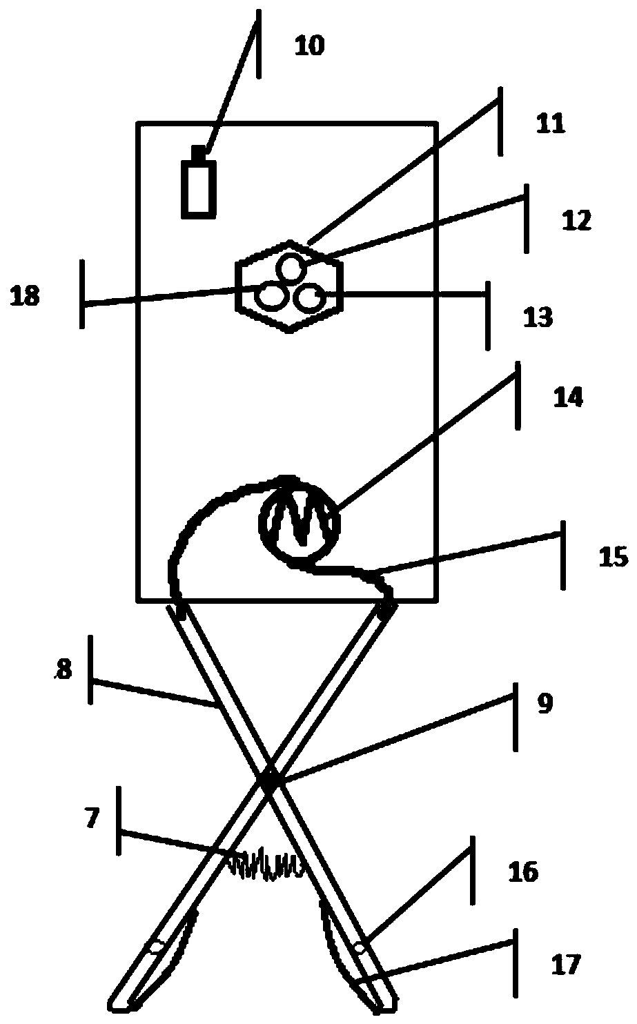 Electromyographic chopsticks applicable to disabled user