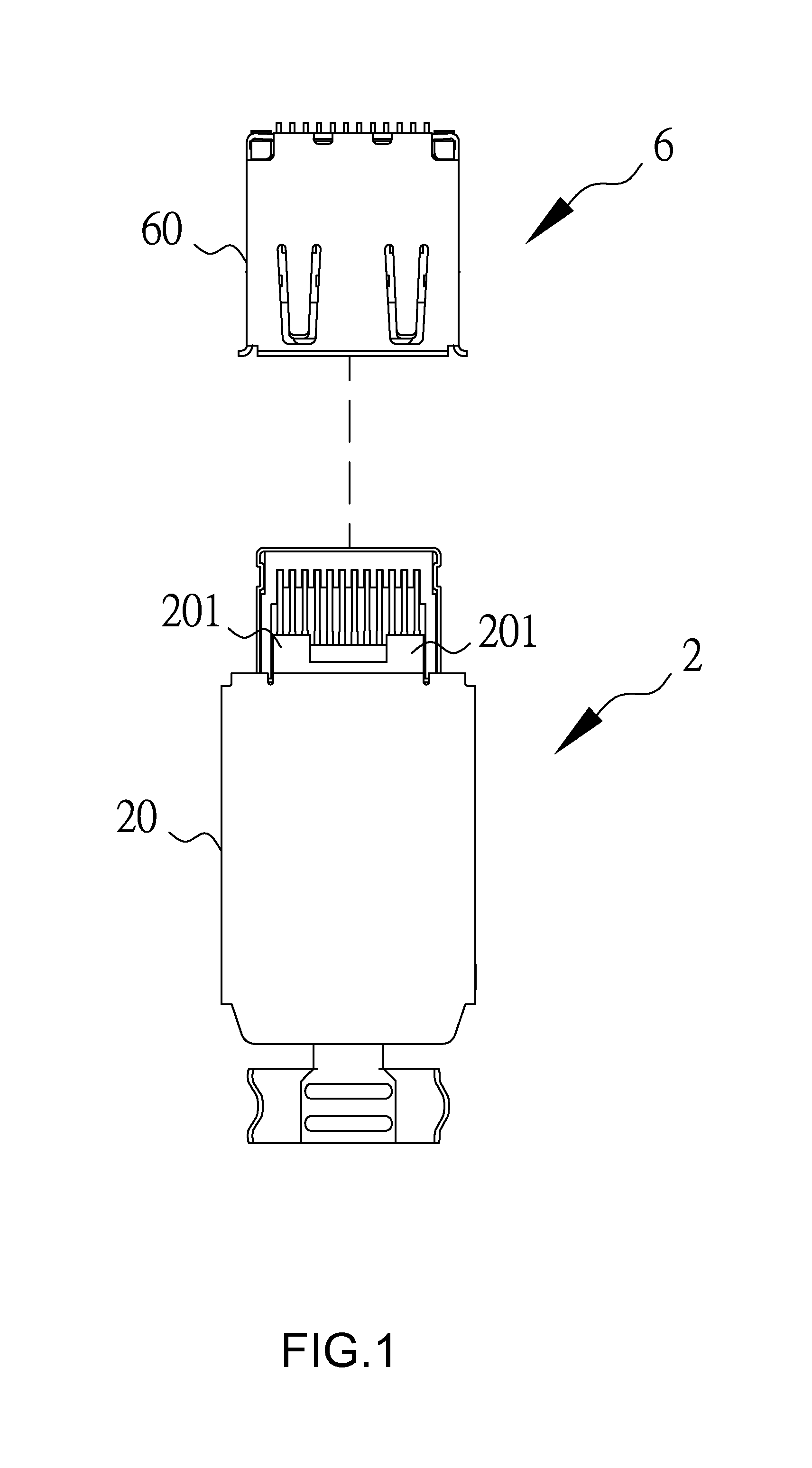 Electrical connector plug having a metallic shield surronding a front edge of the plug