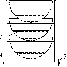 Multilayer spherical container damper