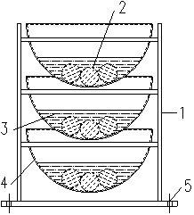 Multilayer spherical container damper