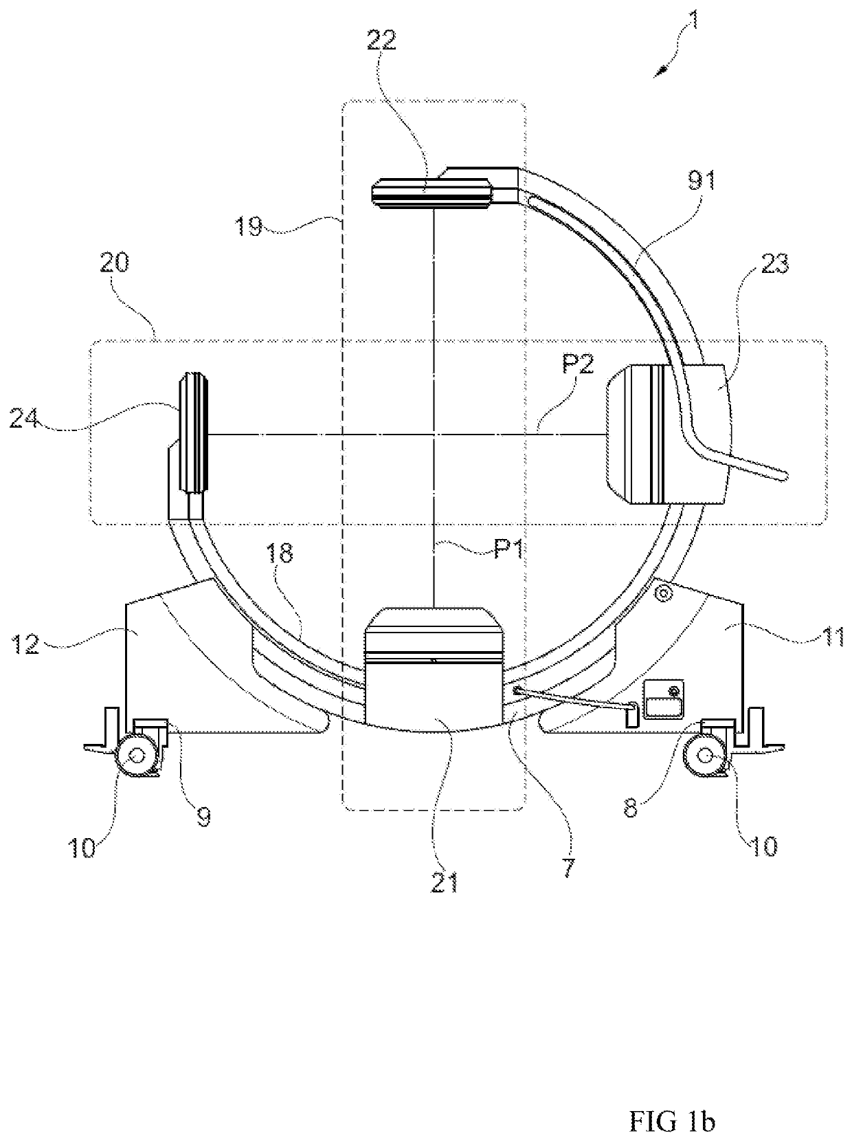 Flat panel X-ray imaging device—twin flat detector architecture