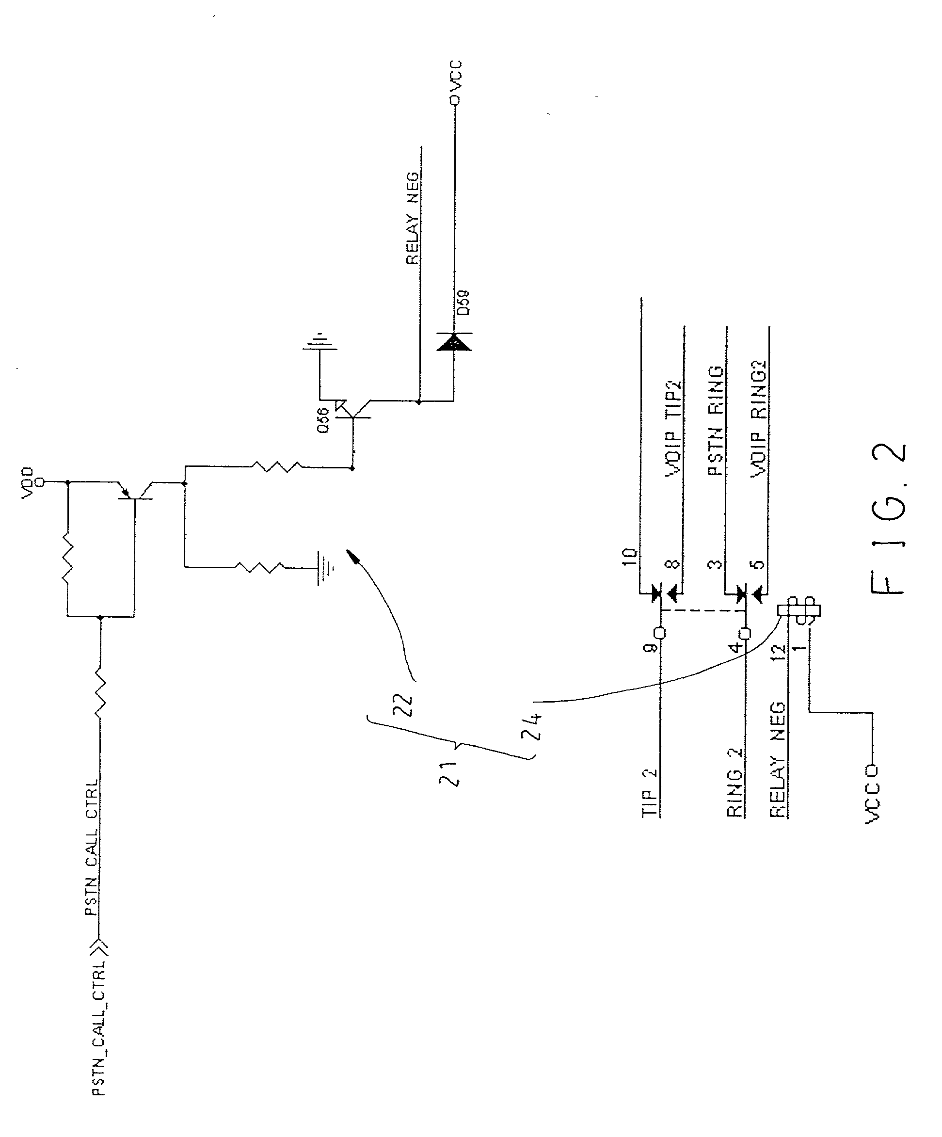 Fallback function telecommunications device