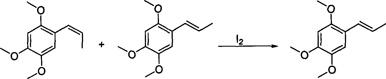 Method for synthesizing alpha-asarone