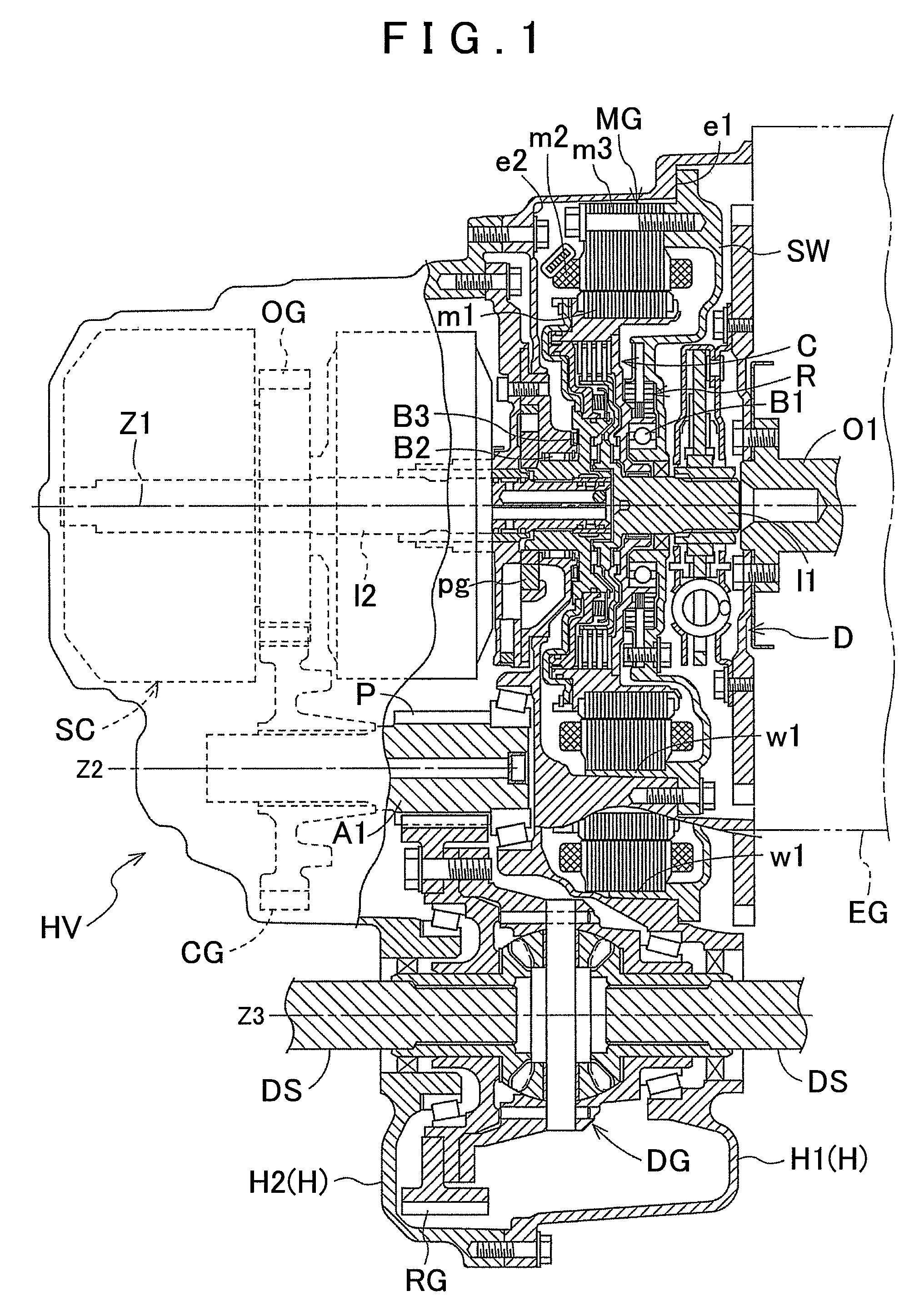 Hybrid drive device