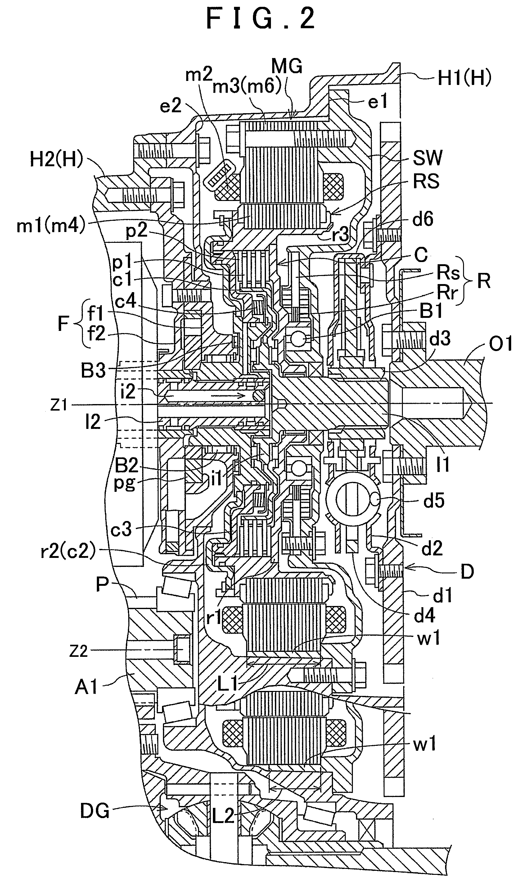 Hybrid drive device