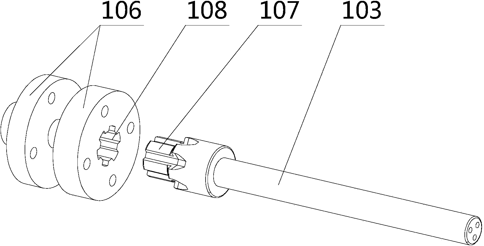 Propeller dynamic tension and torque duplex measuring device