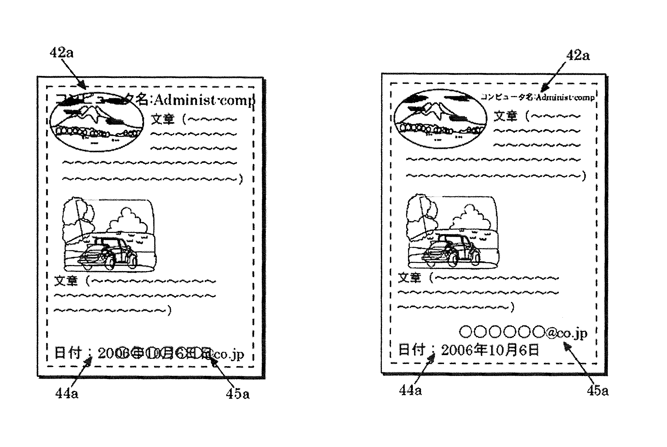 Printing program that adjusts annotation location and size