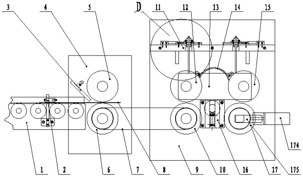 A coreless reel device for crossing the belt