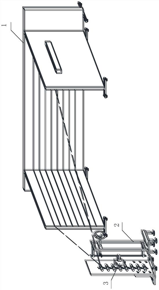 Calibration device for positioning of laser in-line instrument in geomorphological instrument