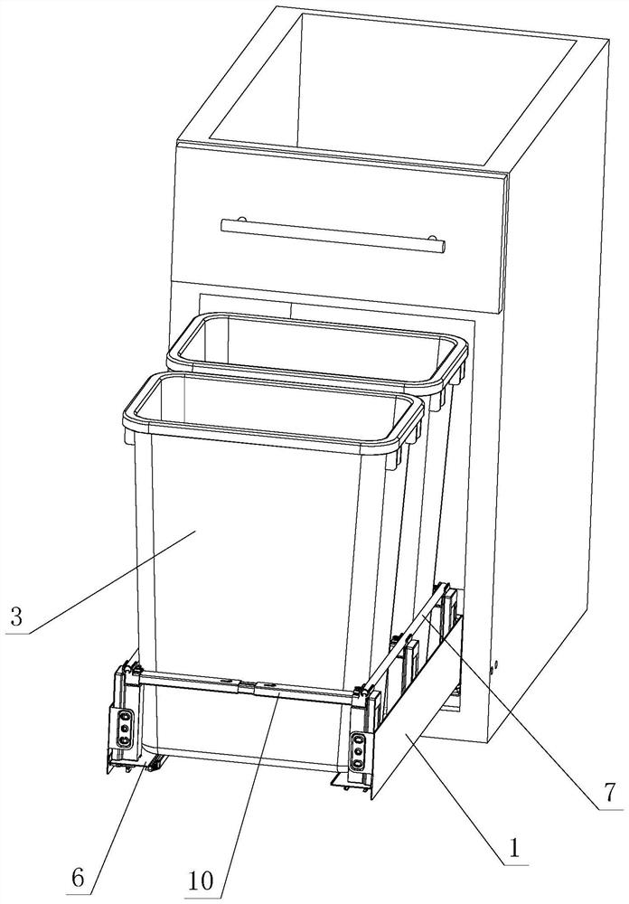 Concealed positioning and bearing structure of device