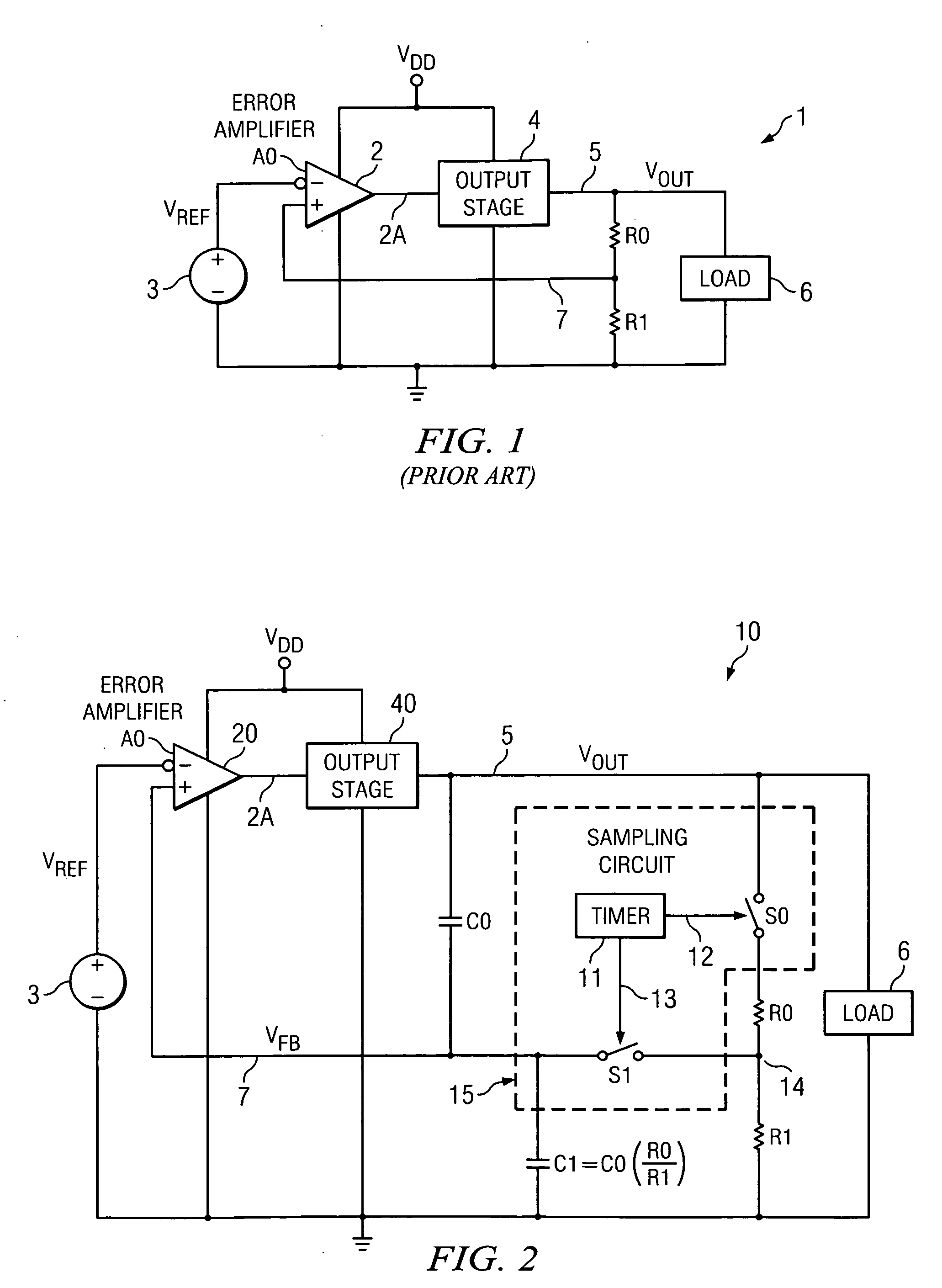 Low-power feedback and method for DC-DC converters and voltage regulators for energy harvesters