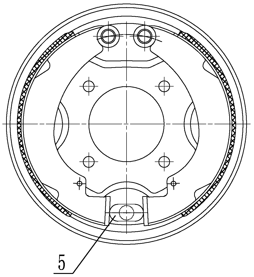 Adjustable brake assembly for tricycle