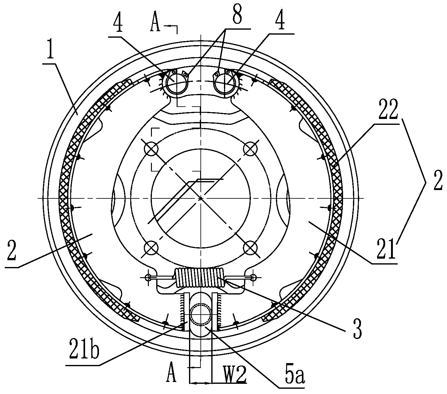 Adjustable brake assembly for tricycle