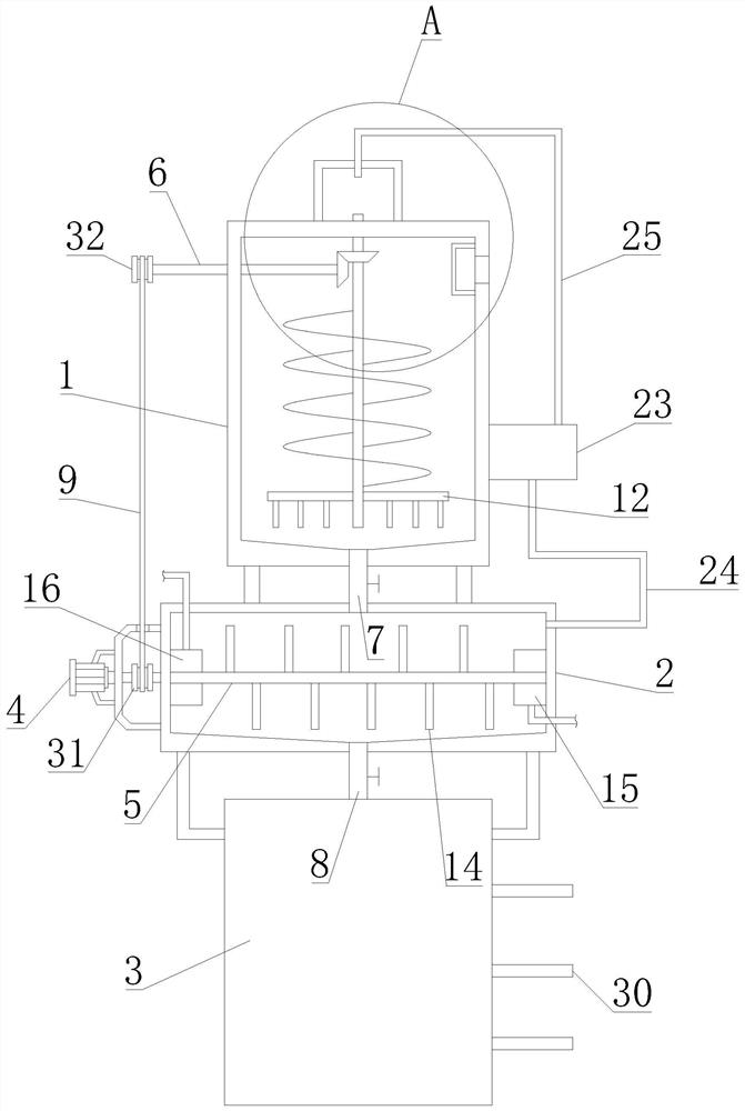 Scrap treatment device for metal material machining