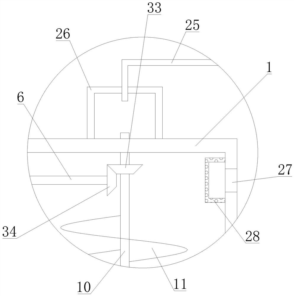 Scrap treatment device for metal material machining